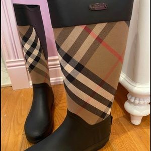 Burberry Clemence House Check Rainboots